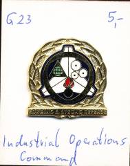 Unit Crest Industrial Operations Command, clutchback, G23